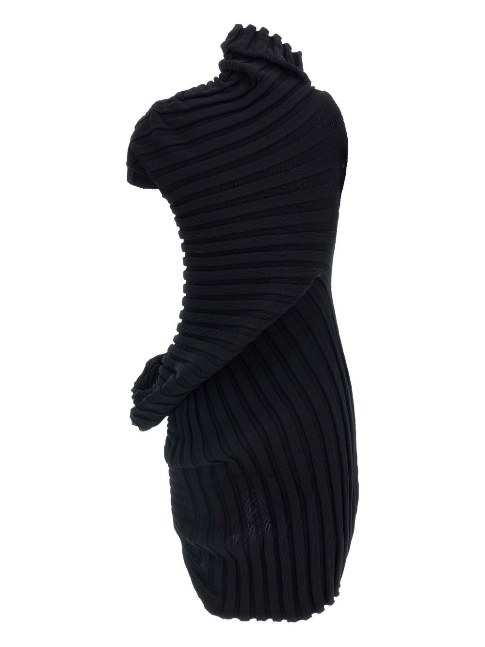ribbed high-neck dress - 2