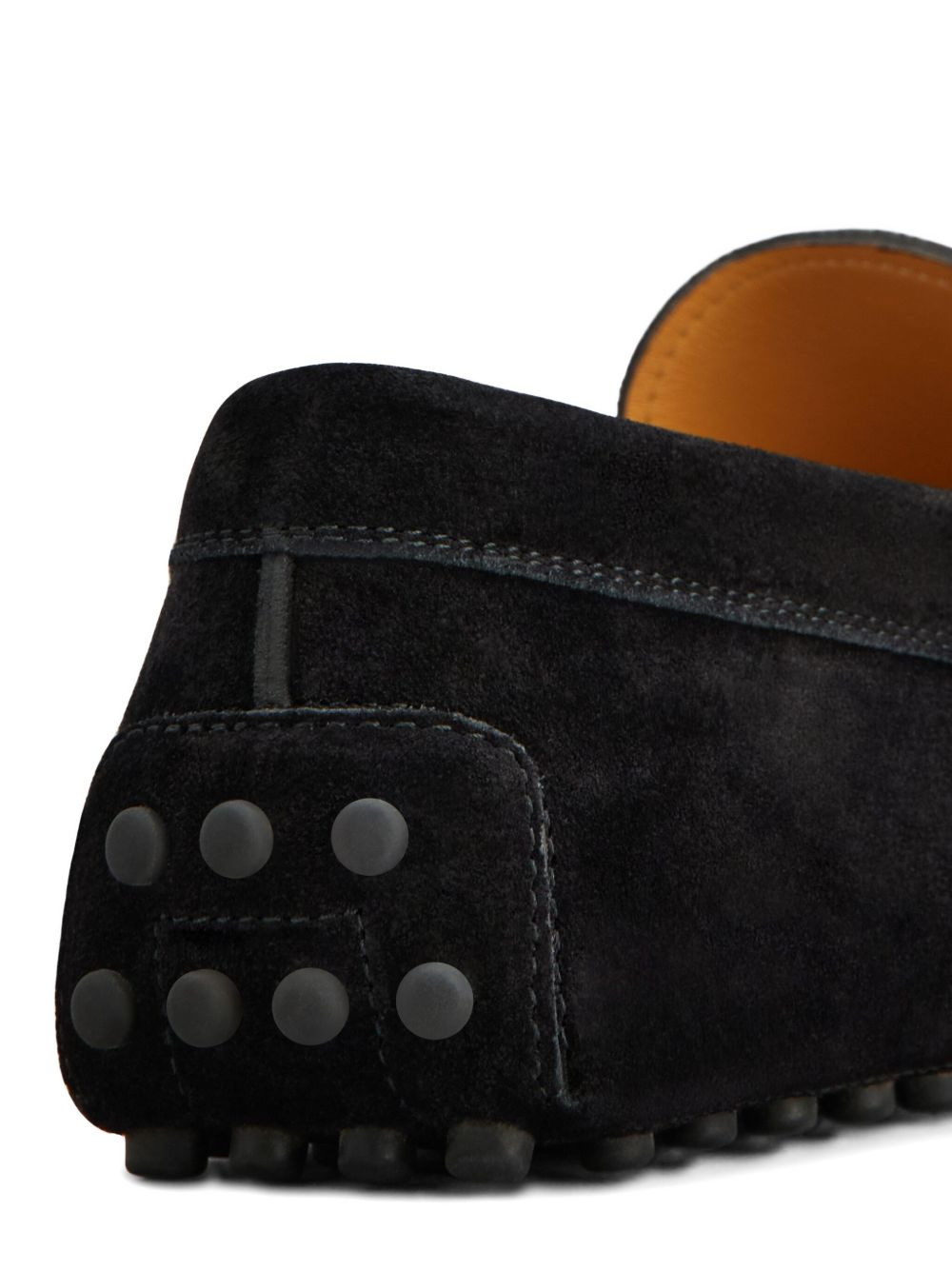 pebble-detail suede loafers - 4