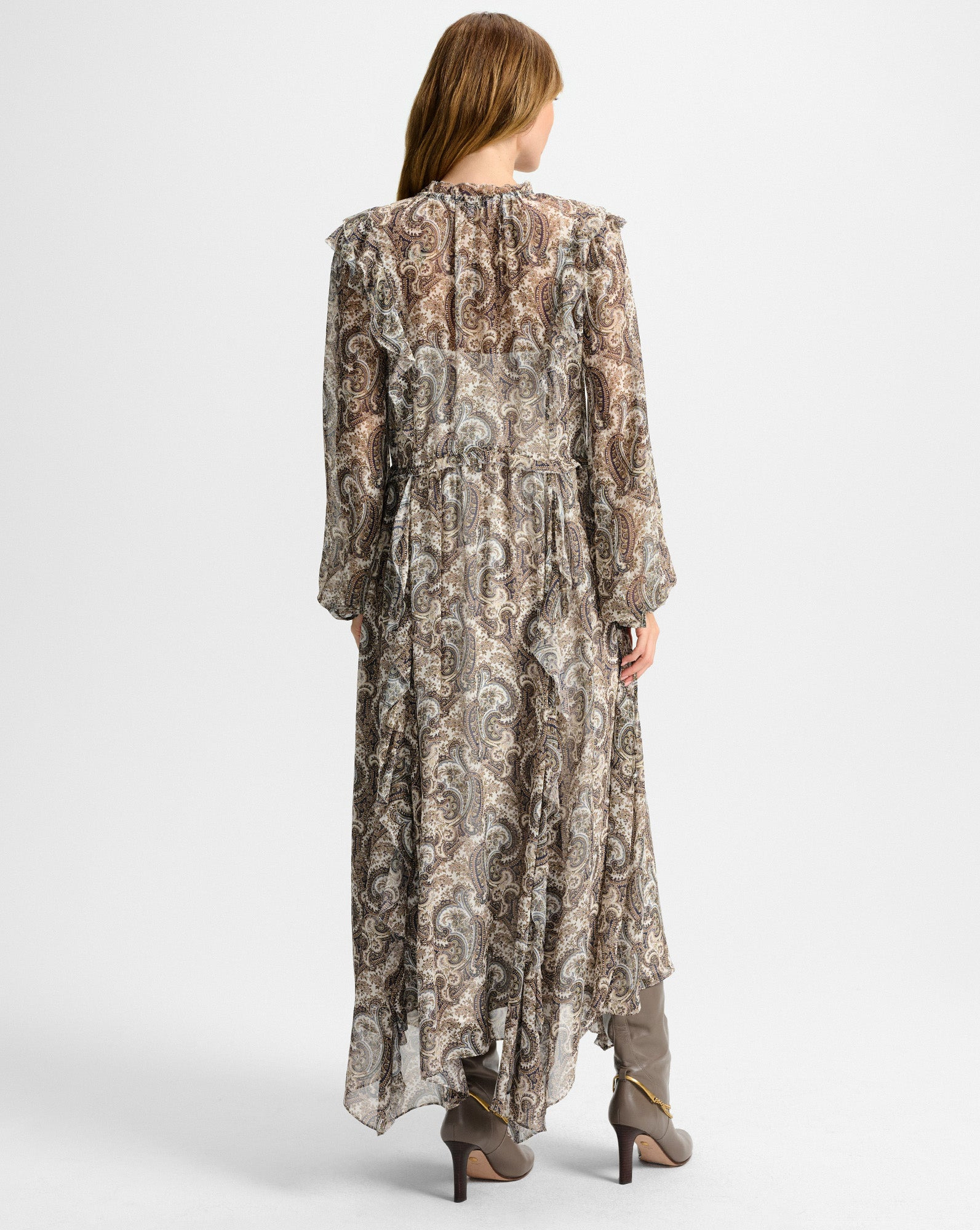LILITH SILK MIDI DRESS - 5