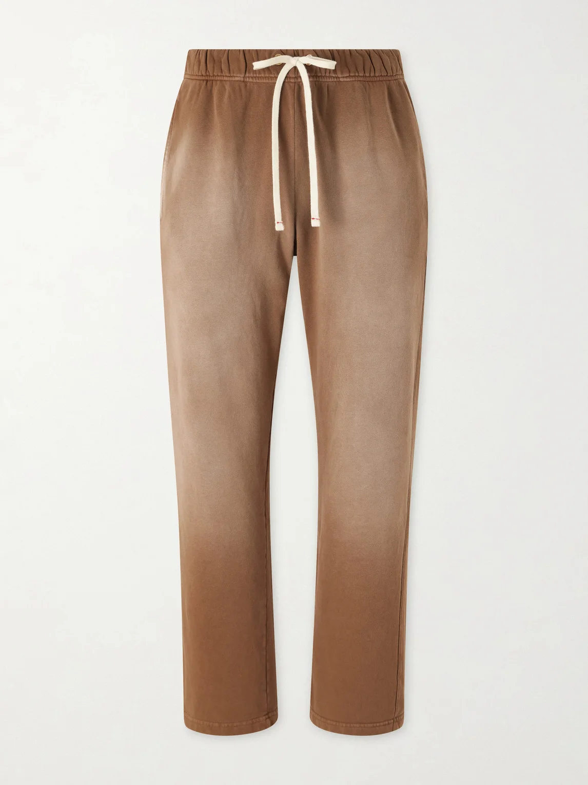 Straight-Leg French Terry-Cotton Sweatpants - 1