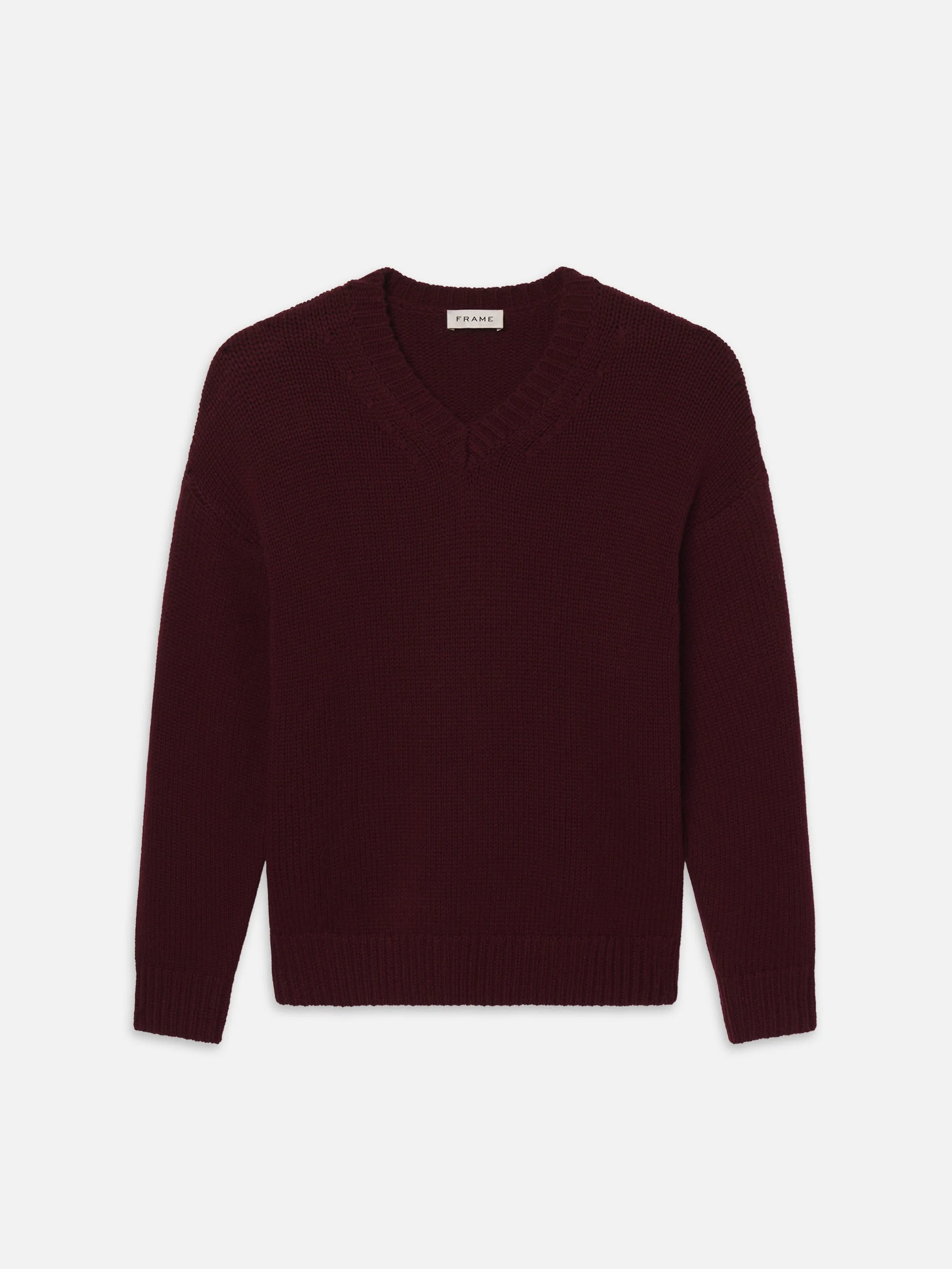 Oversized Sweater in Burgundy - 1