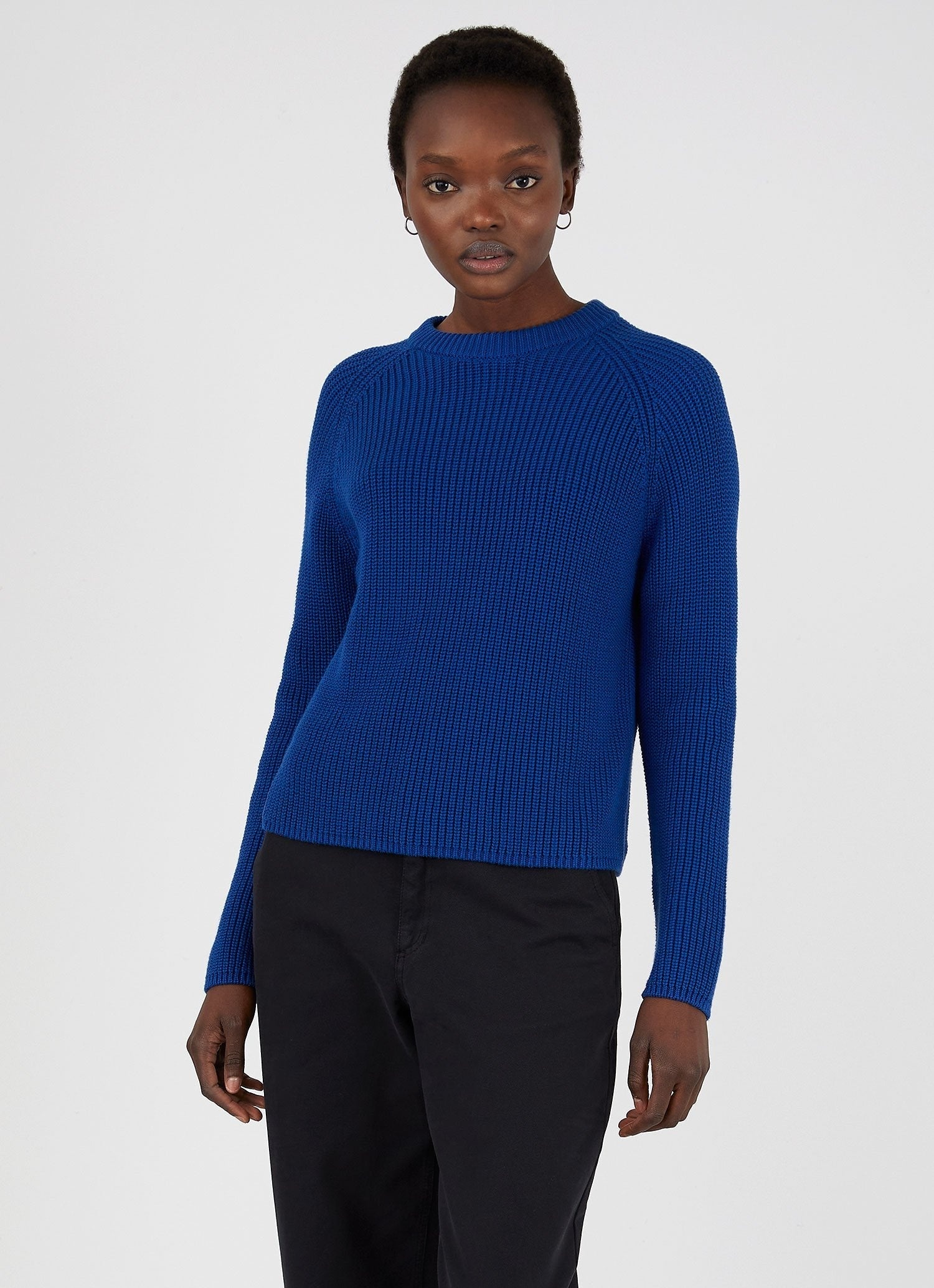 Cotton Boxy Crew Neck Jumper - 3