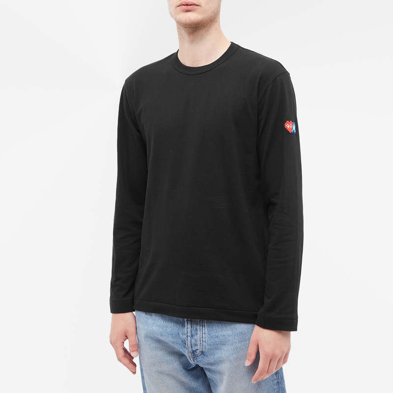 Comme des Garçons PLAY Comme des Garçons Play Long Sleeve Invader T-Shirt outlook