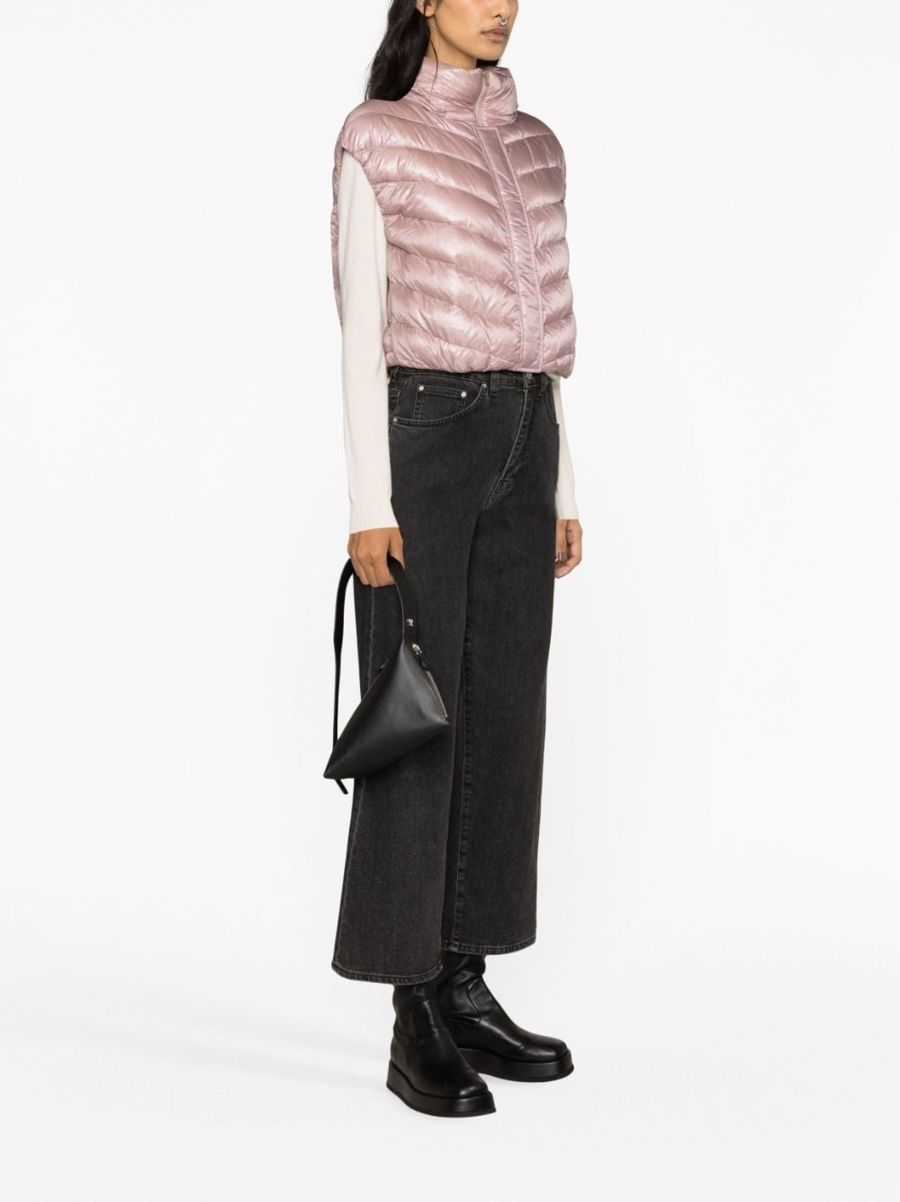 cropped down gilet - 3