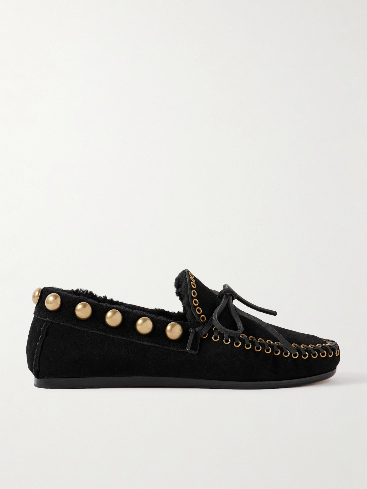 Fitza Embellished Suede Loafers - 1