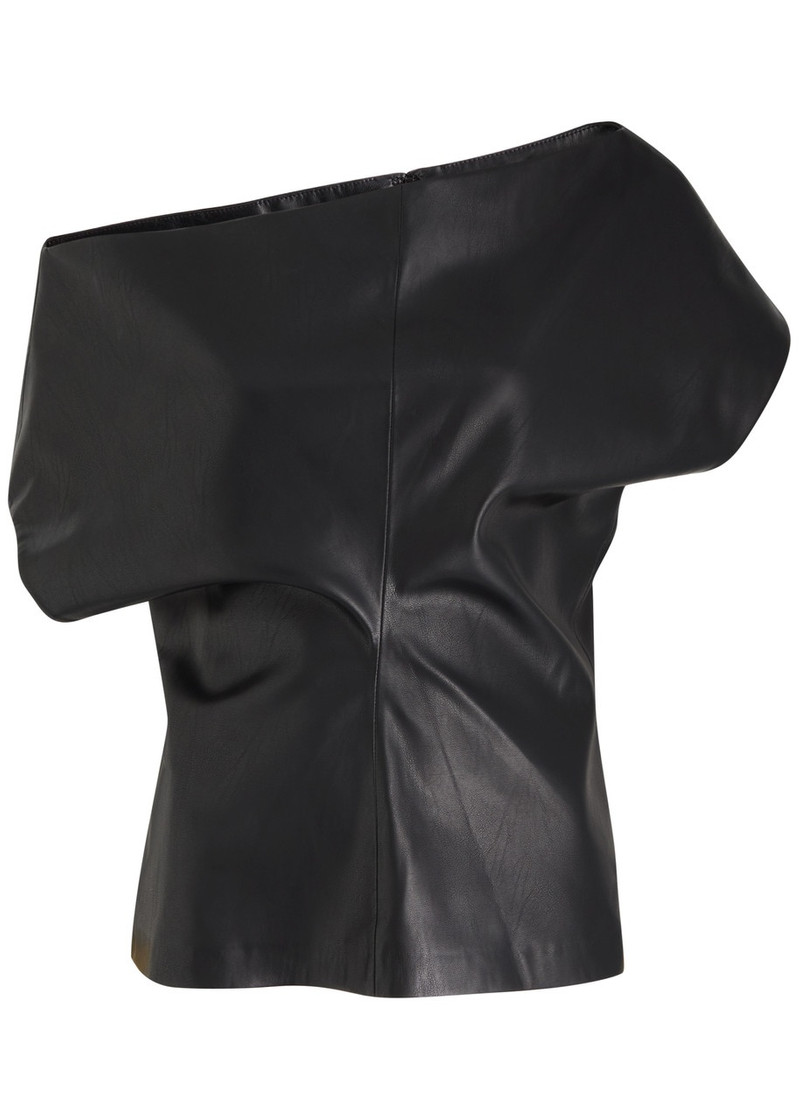 Rag & Bone Eleanor Faux Leather top 1