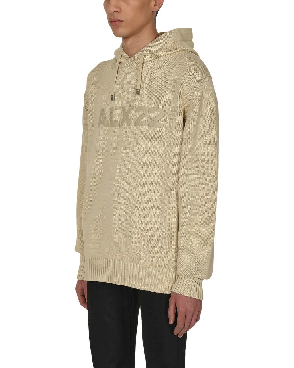TREATED LOGO KNIT HOODED SWEATER - 10