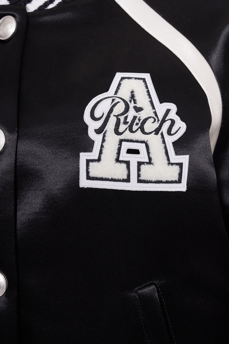 SATIN BOMBER JACKET WITH PATCH 3