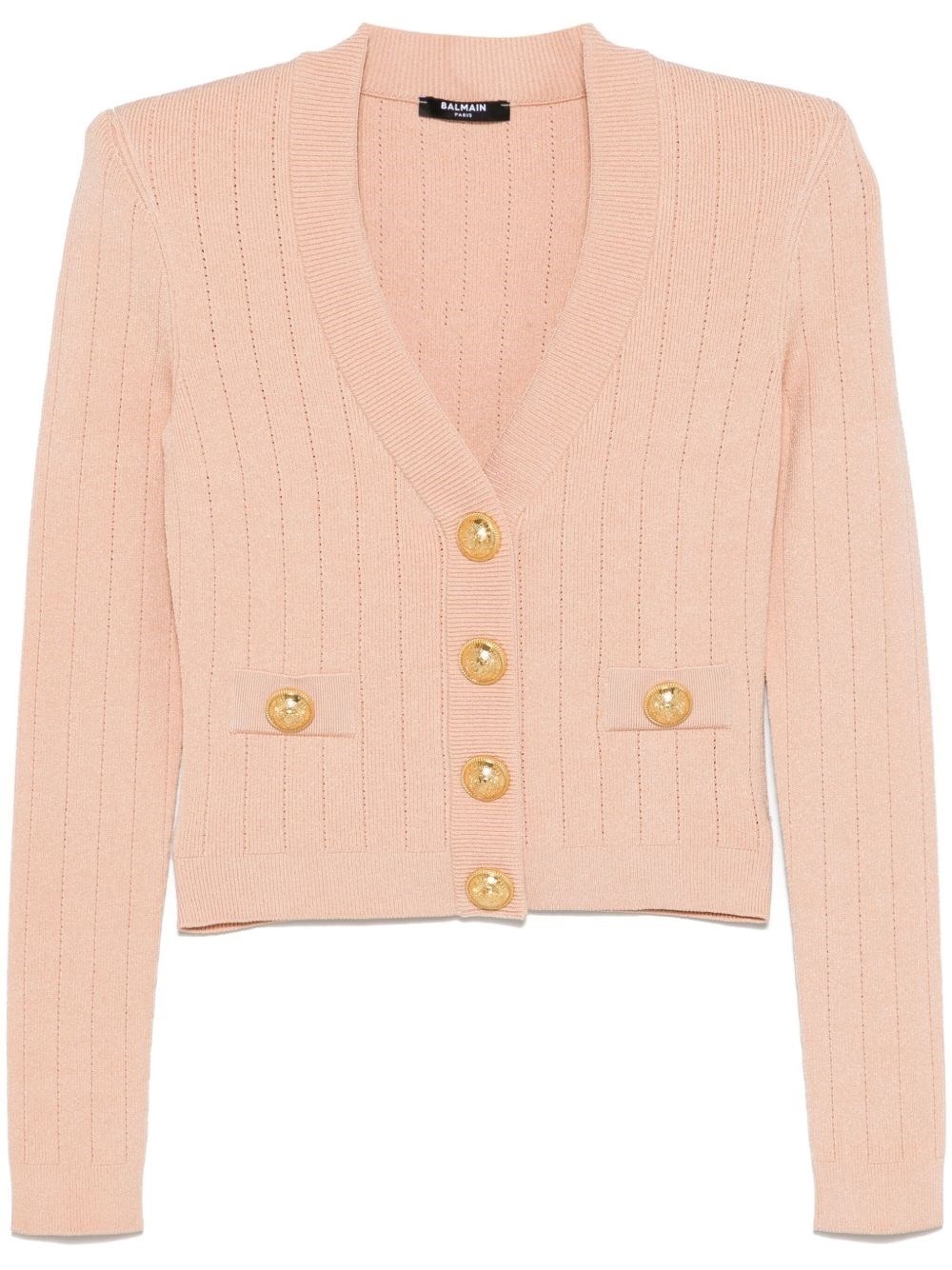 Buttoned v-necked cardigan - 1