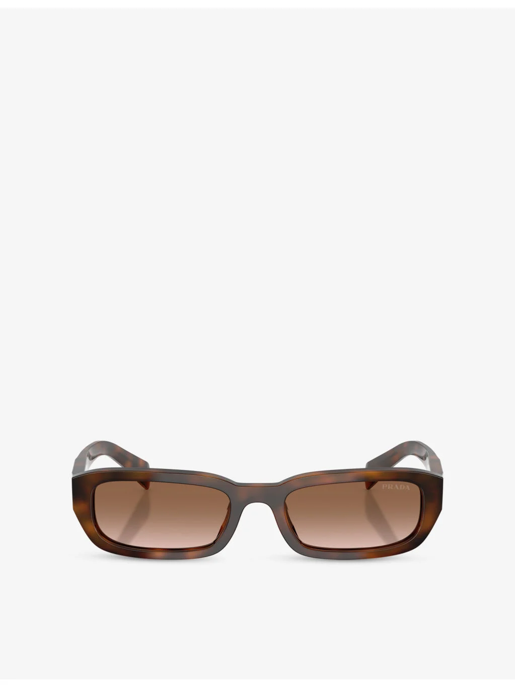 PR B06S Rectangle-Frame Tortoiseshell Acetate Sunglasses - 1