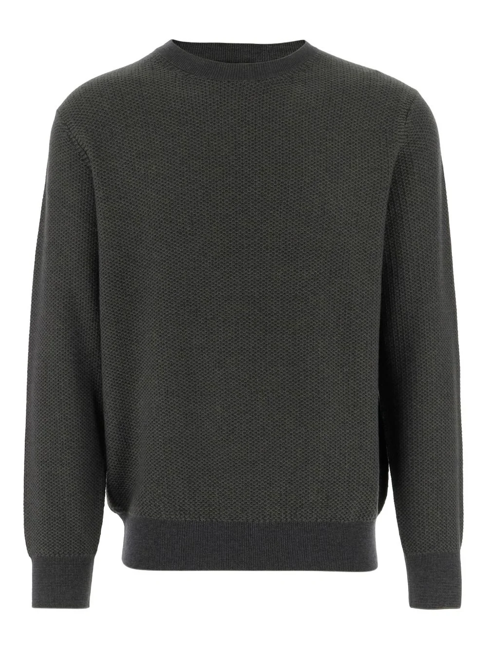 ribbed crew-neck sweater - 1
