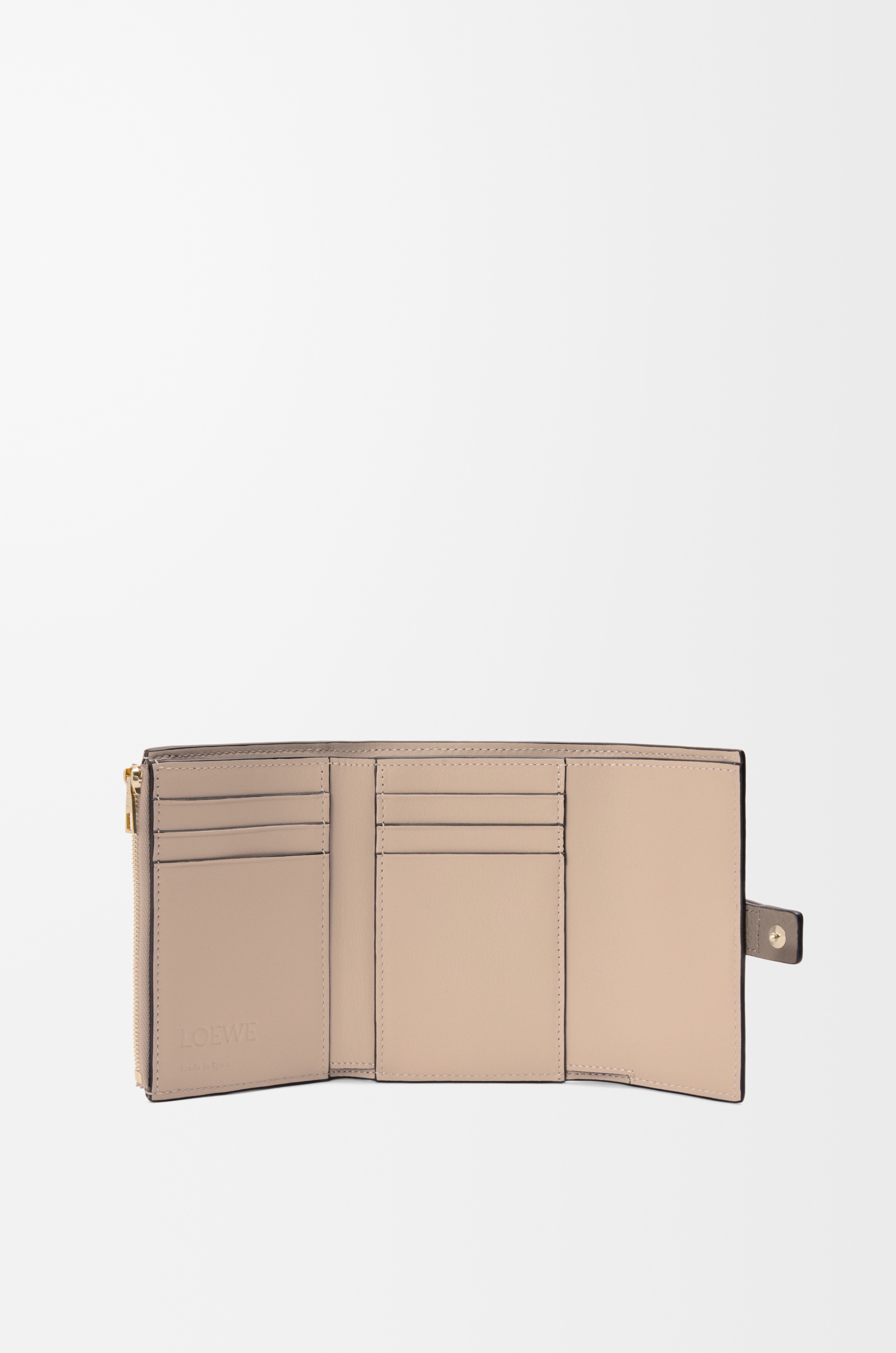 Small vertical wallet in soft grained calfskin - 2