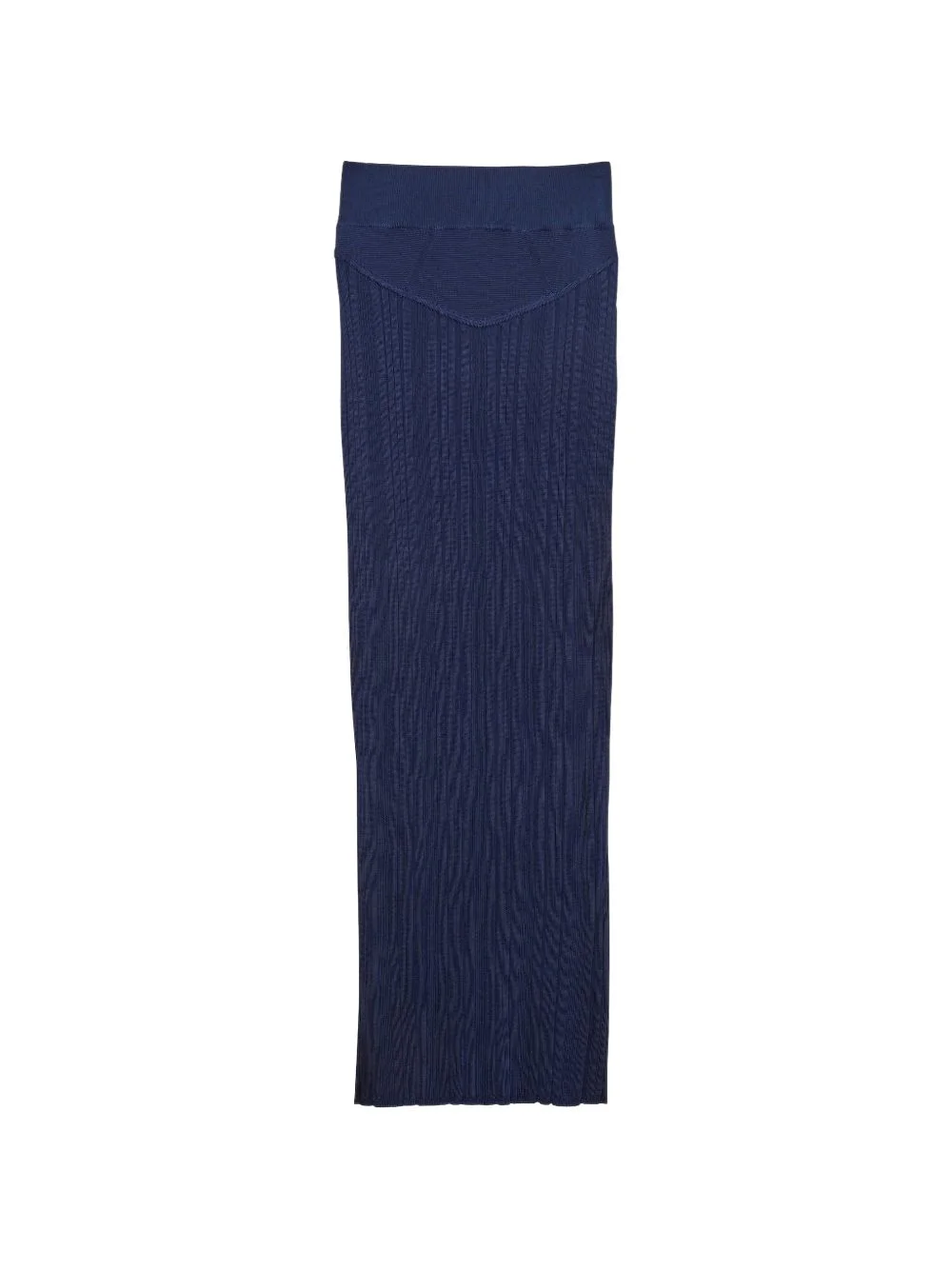 ribbed-knit maxi skirt - 1