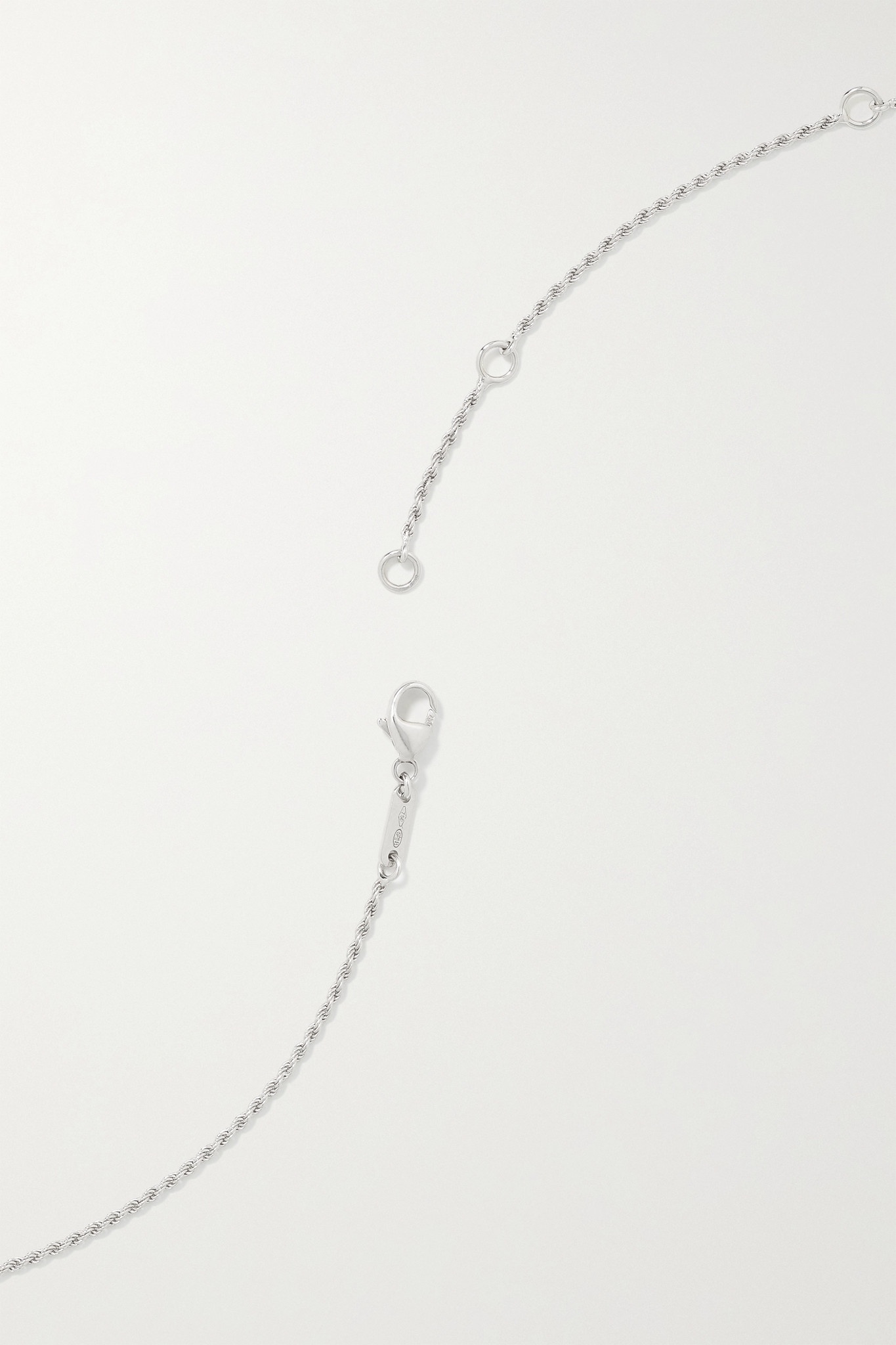 Serpent Bohème 18-karat white gold, aquaprase and diamond necklace - 3
