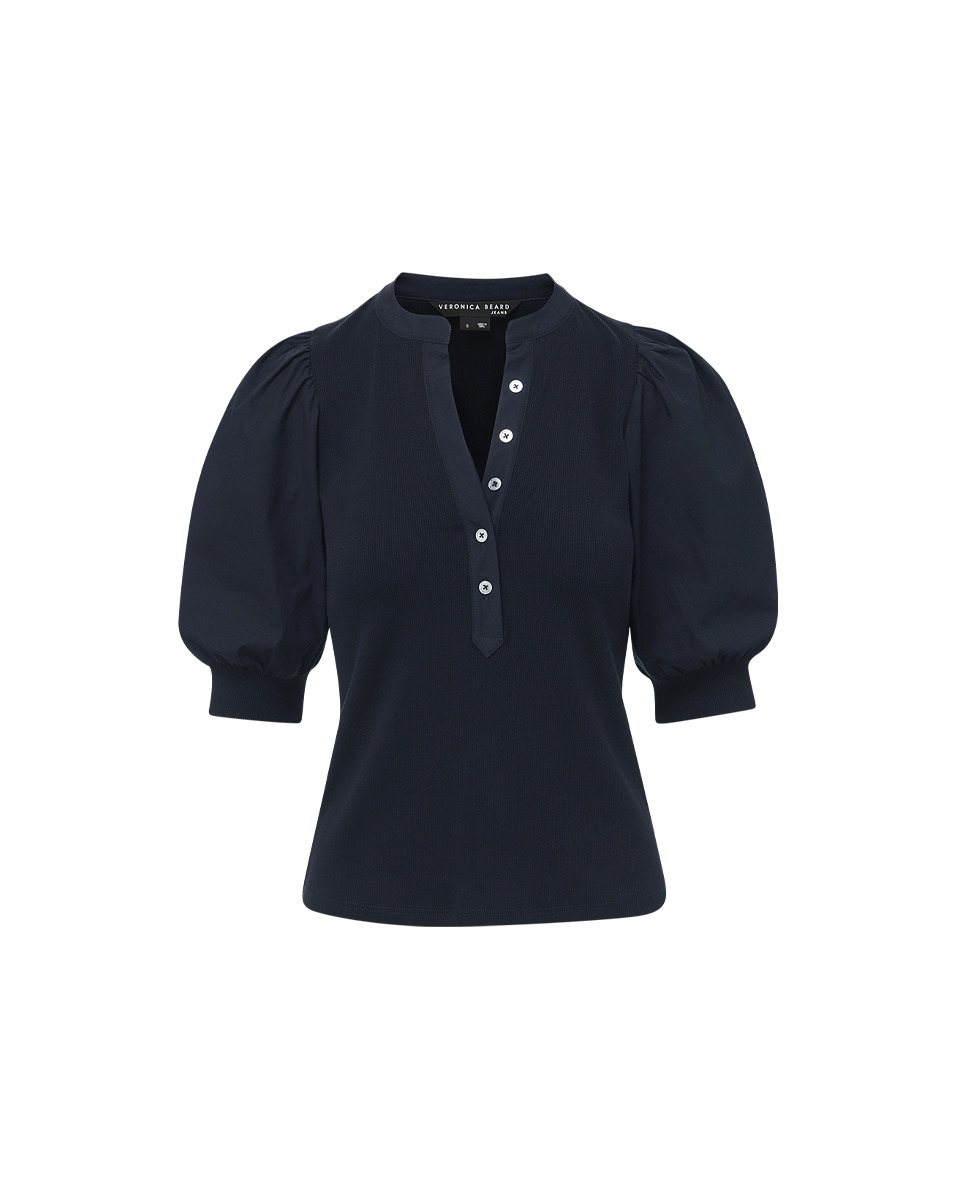 CORALEE PUFF-SLEEVE TEE - 1