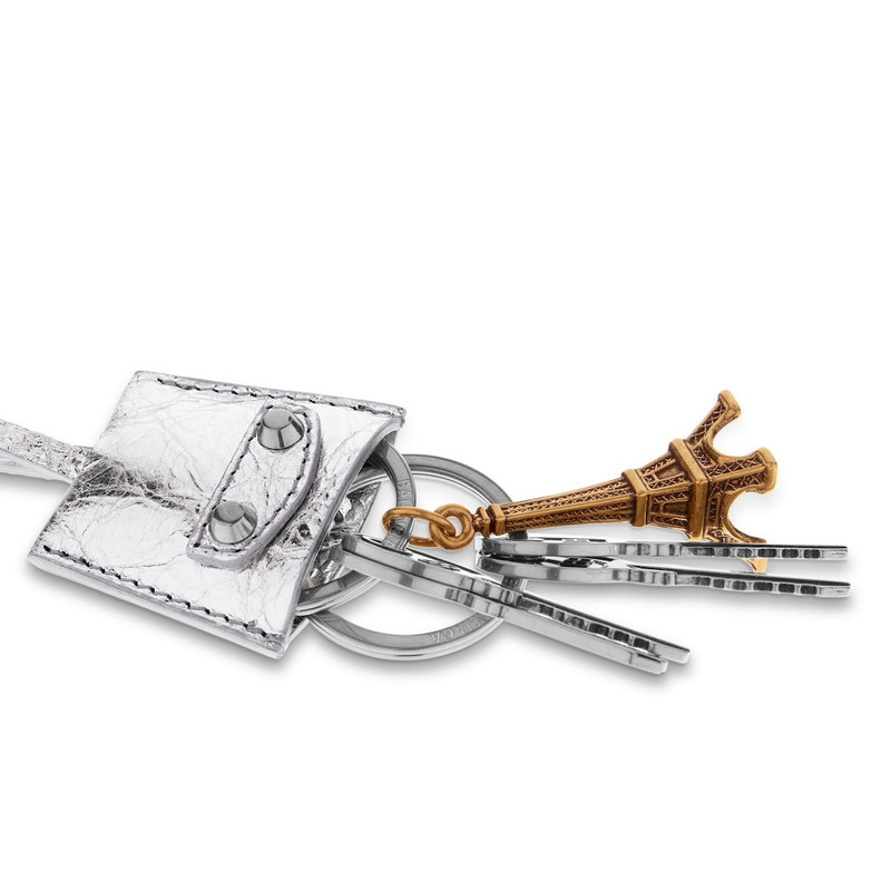 BALENCIAGA Women's Le City Charm Eiffel Metallized in Silver outlook