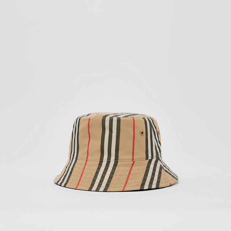 Reversible Icon Stripe Cotton Bucket Hat 6