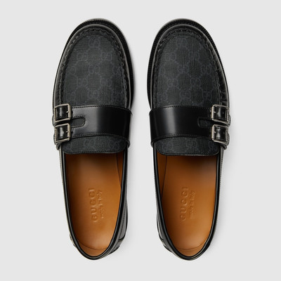 GUCCI Men's buckle loafer with GG outlook