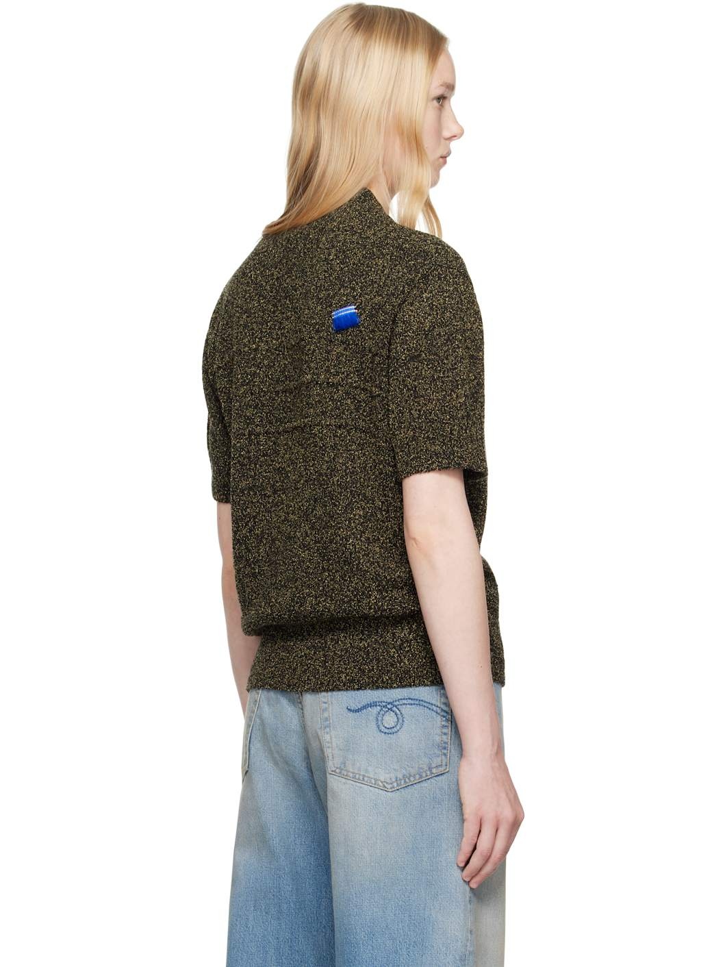 Black Half Sleeve Knit Product. 59 Sweater - 3