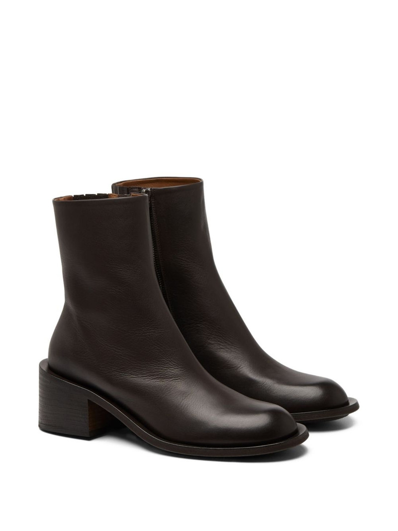 Marsèll 60mm leather ankle boots outlook