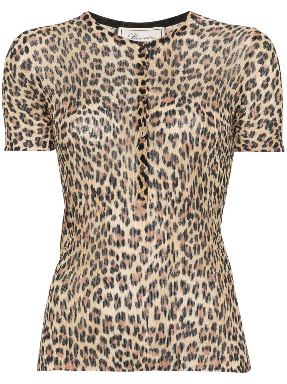 leopard-print T-shirt - 1