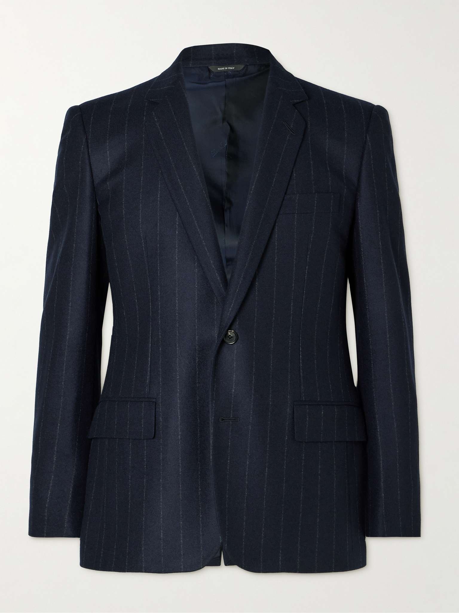 Pinstriped Wish® Virgin Wool and Cashmere-Blend Jacket - 1