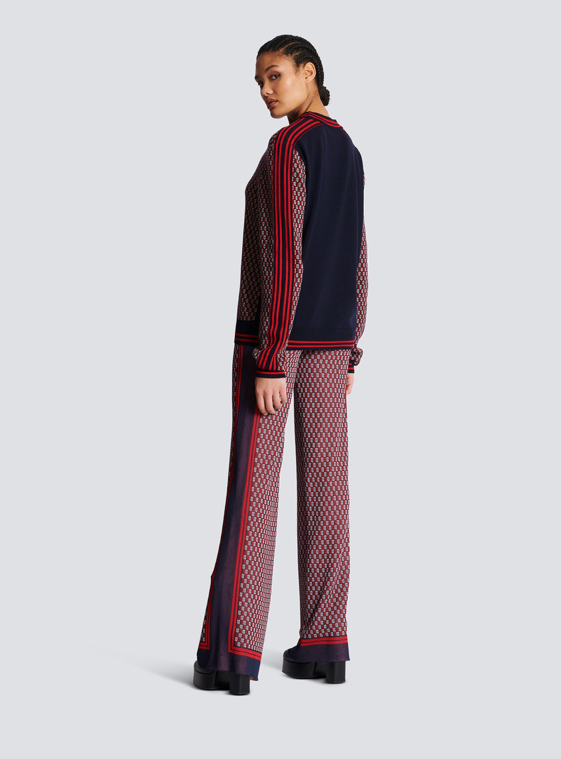 Monogrammed jacquard jumper 7
