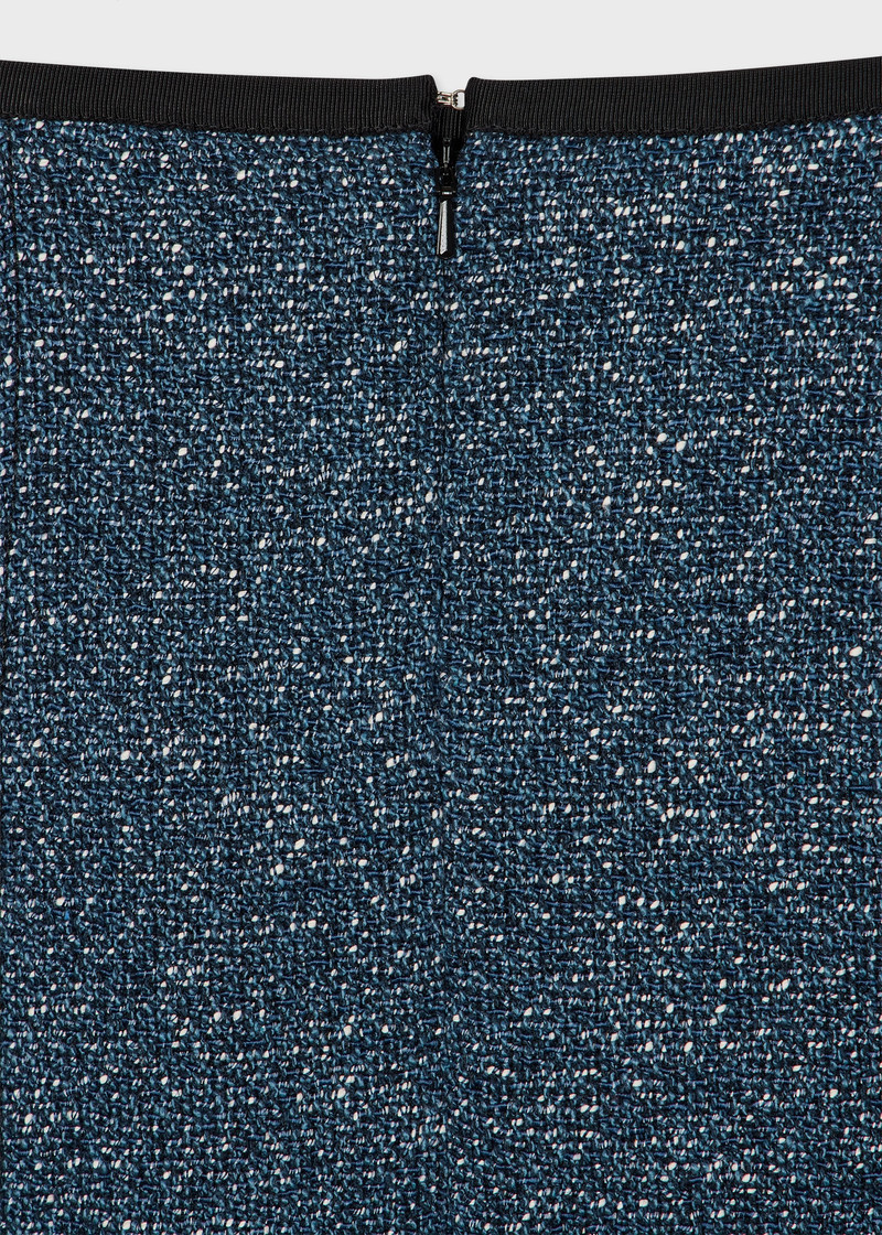 Paul Smith Women's Blue Cotton-Blend Tweed Skirt outlook