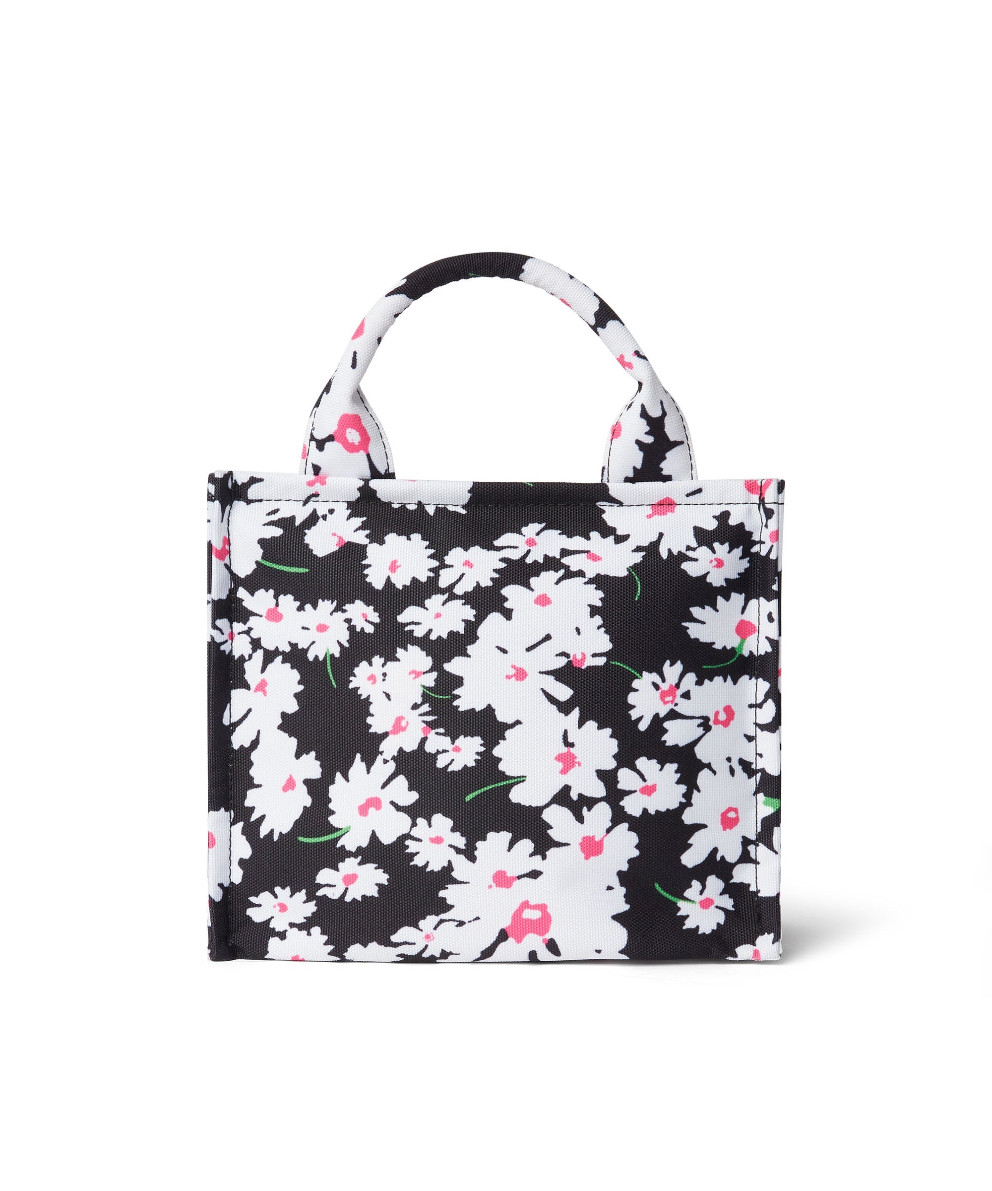 Small canvas tote bag with daisy print - 2