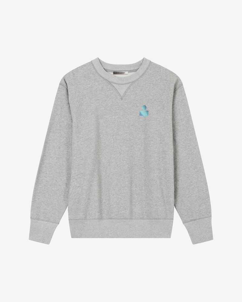 ISABEL MARANT｜SWEATSHIRTS (MIKE (SW0057 22A041H 02GY)) Isabel Marant Mike Logo Fleece Sweatshirt SW0057 22A041H
