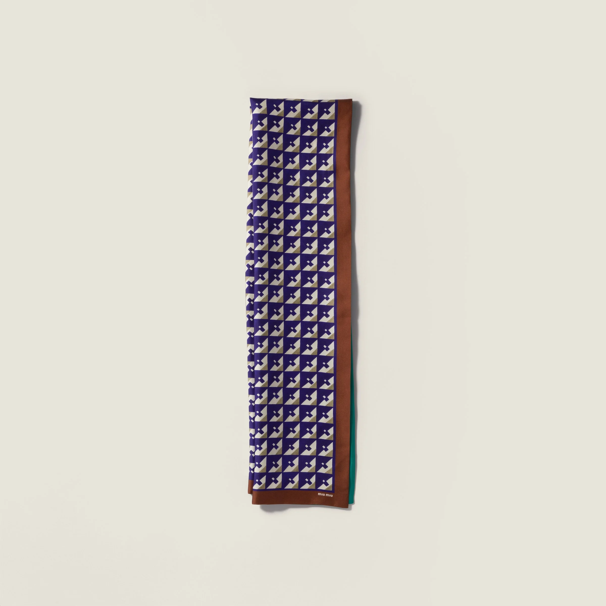 Printed silk scarf - 1