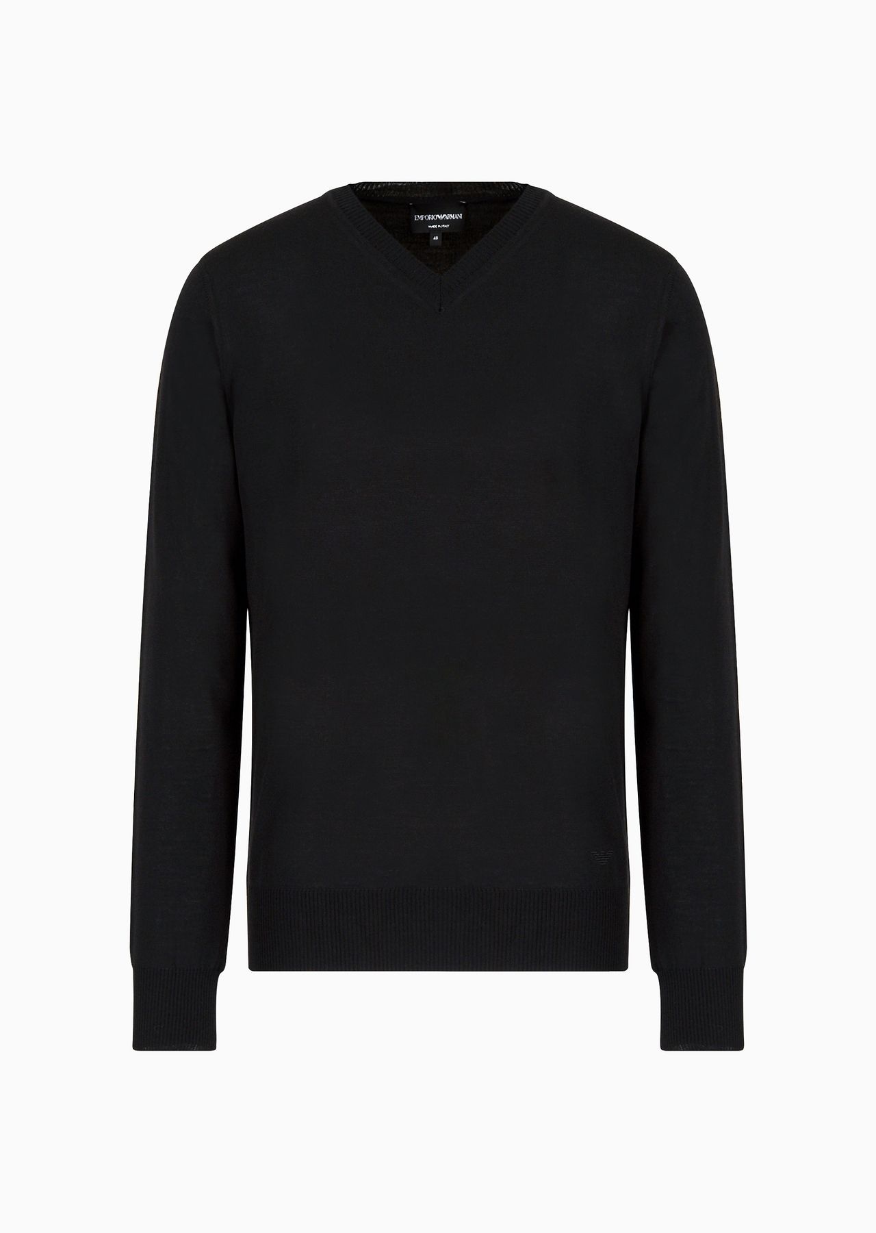 【値下げ】EMPORIO ARMAN( エンポリオ ) ヴァージンWOOL EMPORIO ARMANI Pure virgin wool V-neck jumper | REVERSIBLE