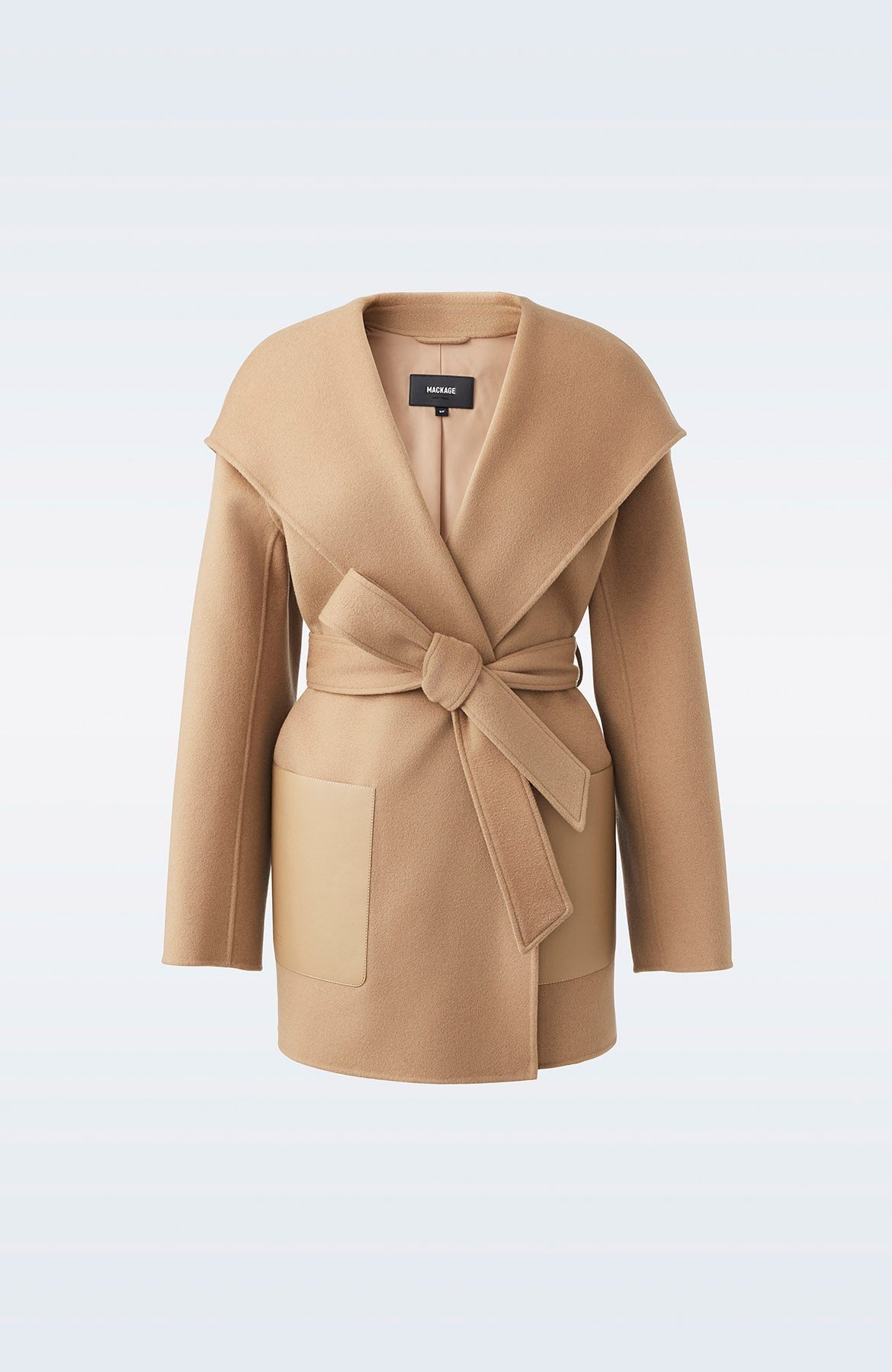 AZRA Double-face wool wrap coat - 1