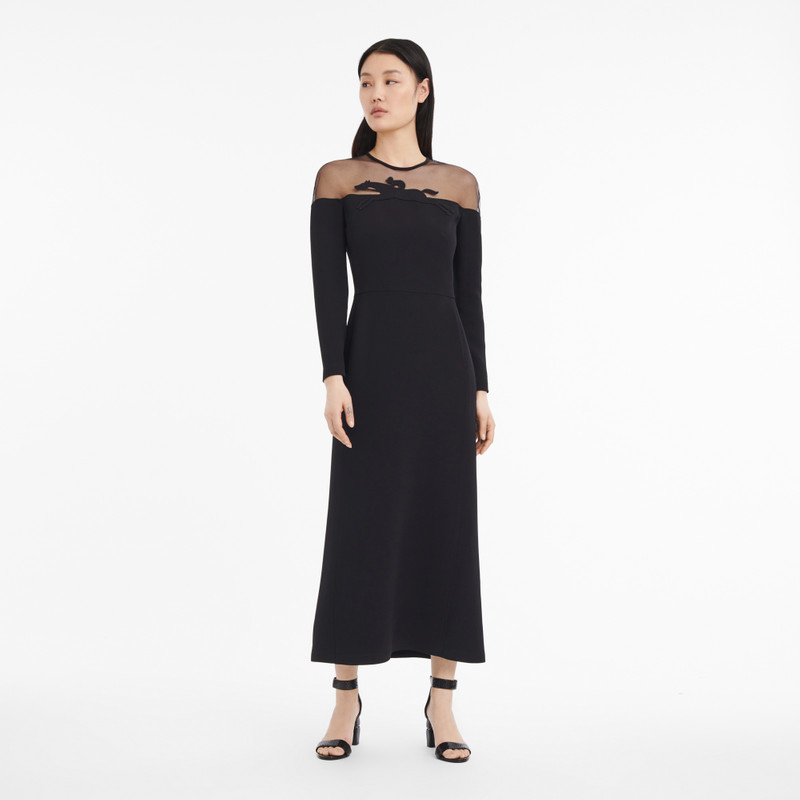 Longchamp Dress Black - Crepe outlook