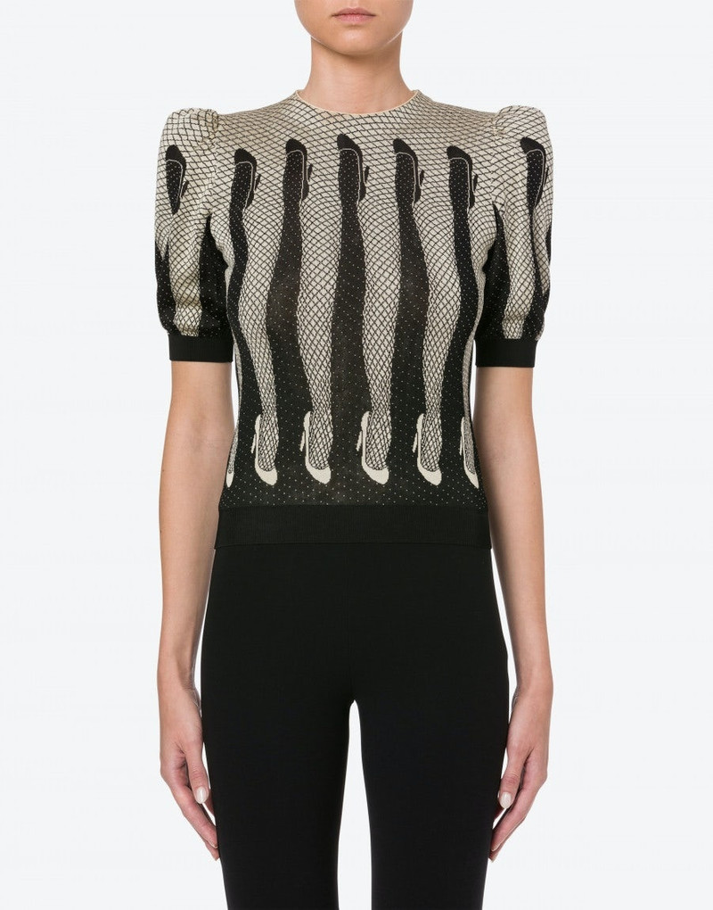 Moschino DANCER'S LEG KNIT TOP outlook