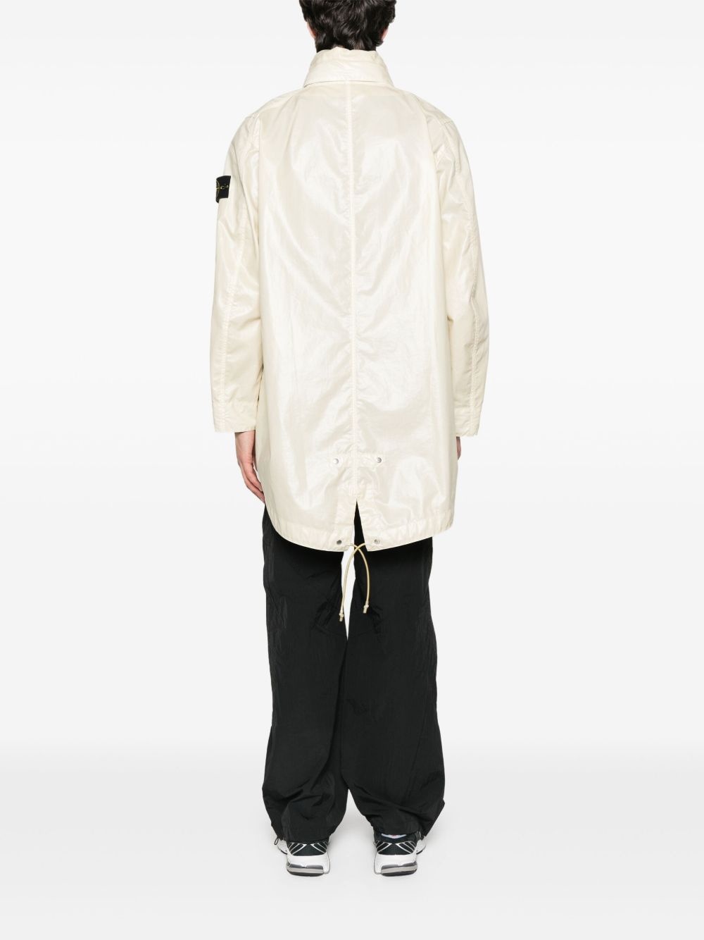 logo-patch parka - 4