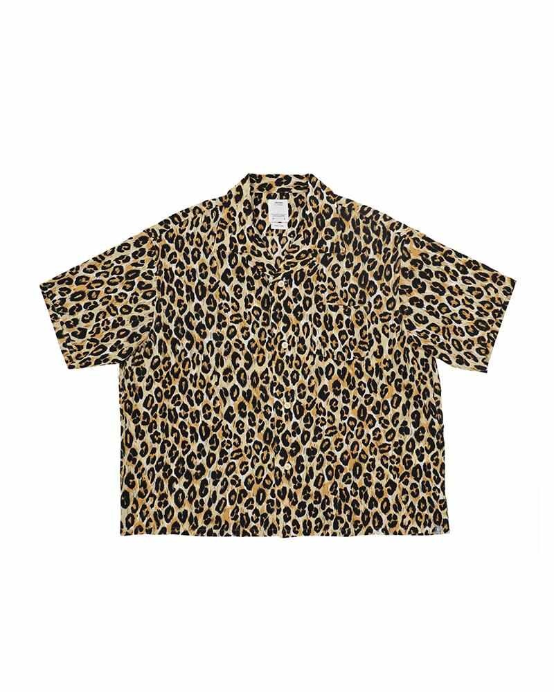 CROSBY SHIRT S/S LEOPARD (CHIRIMEN) BEIGE - 1