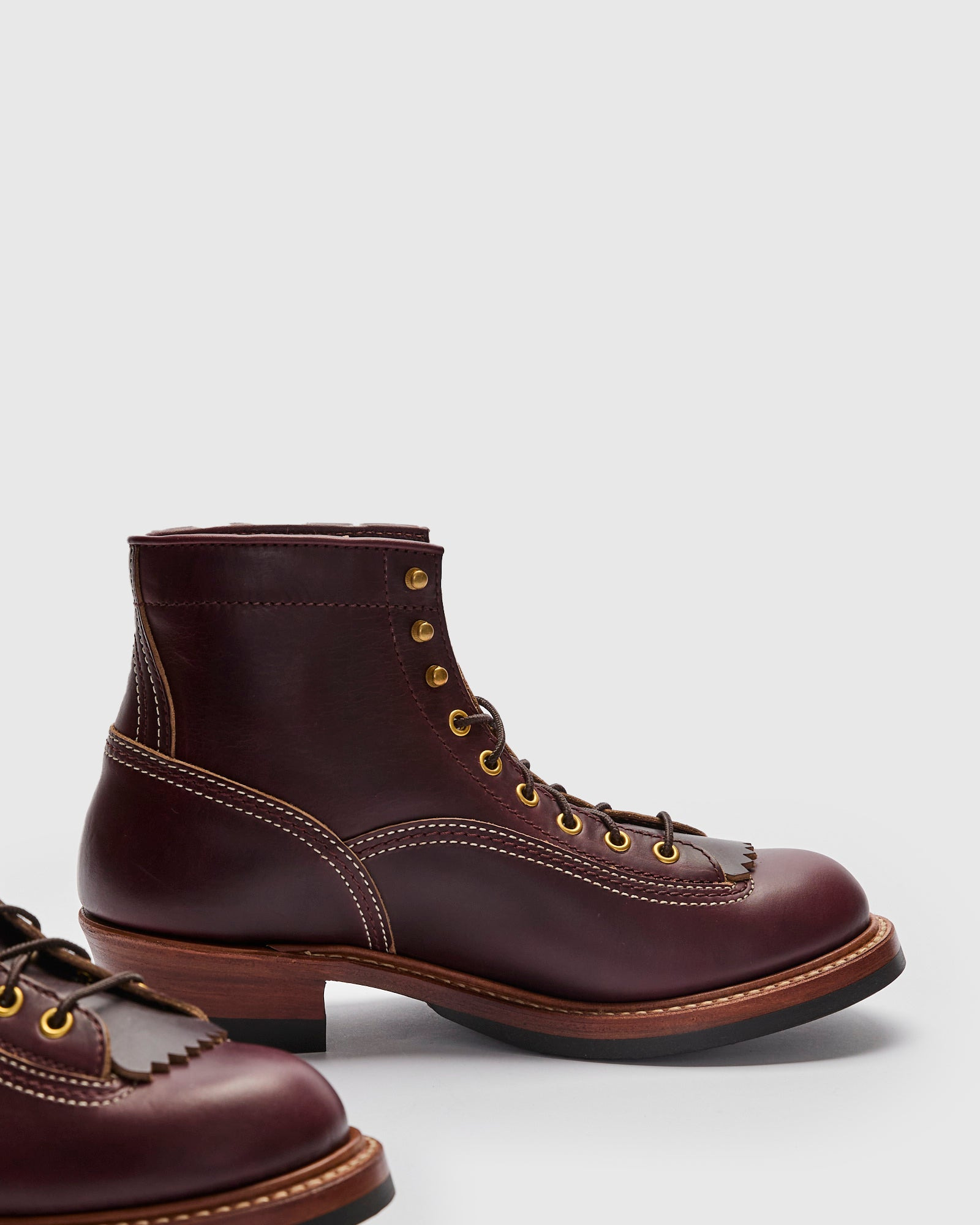Donkey Puncher Boot in Horween Chromexcel Burgundy - 4