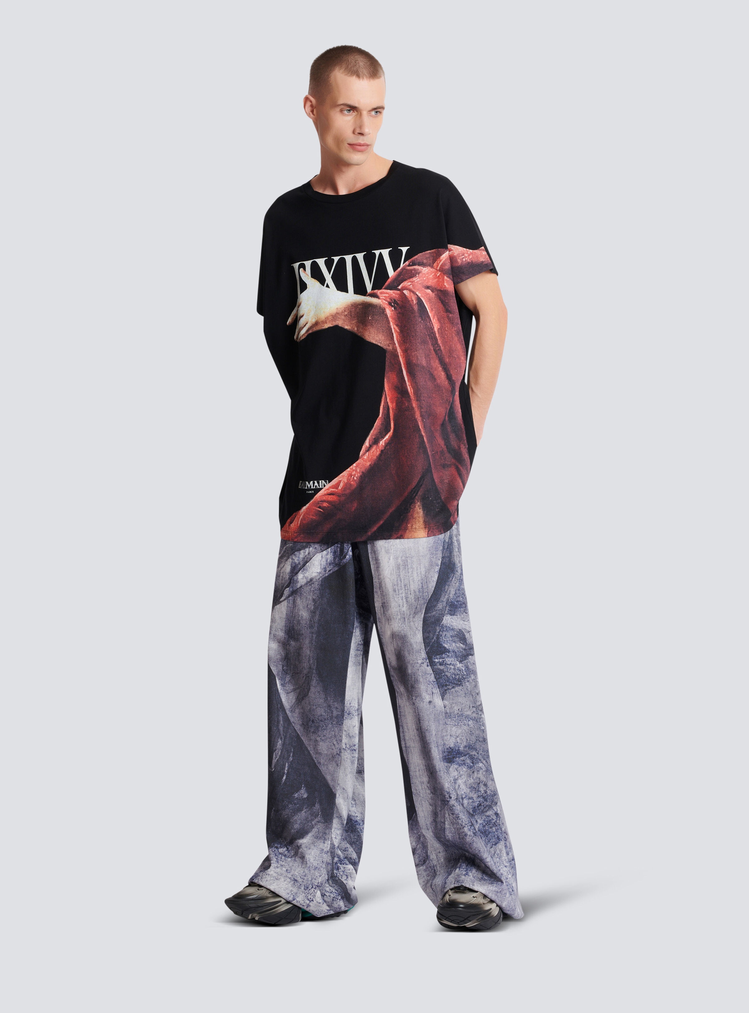 Boxy fit statue print T-shirt - 2