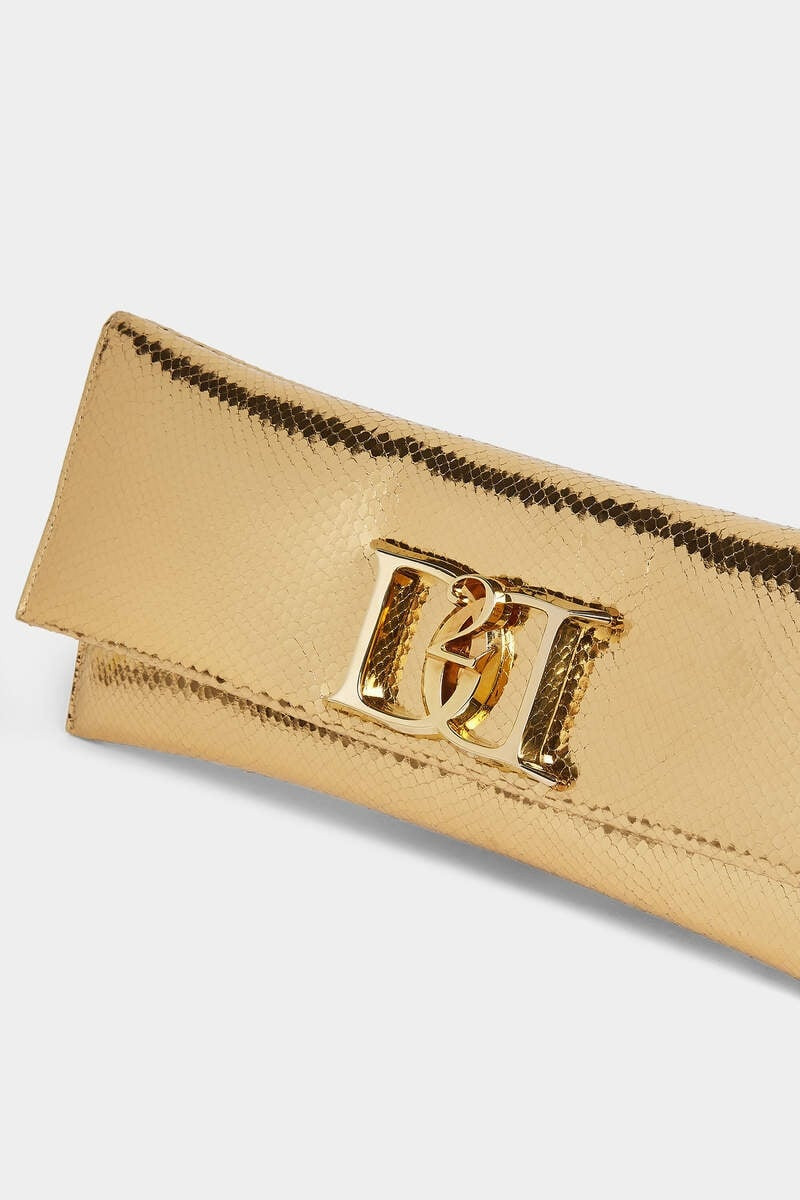 DOUBLE D LEATHER CLUTCH 4