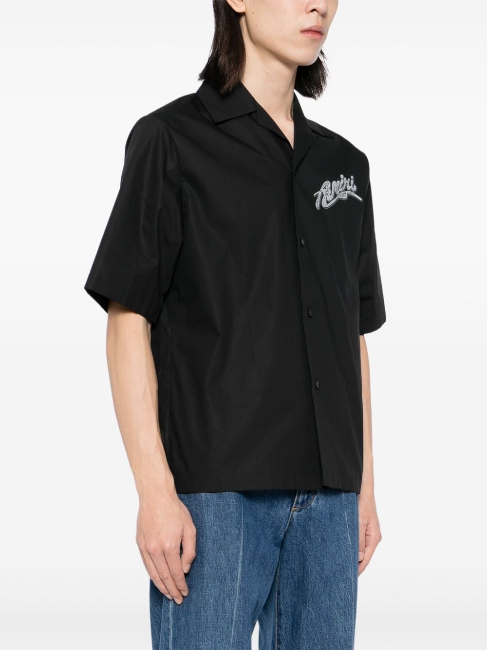 logo print cotton short sleeves shirt - 4