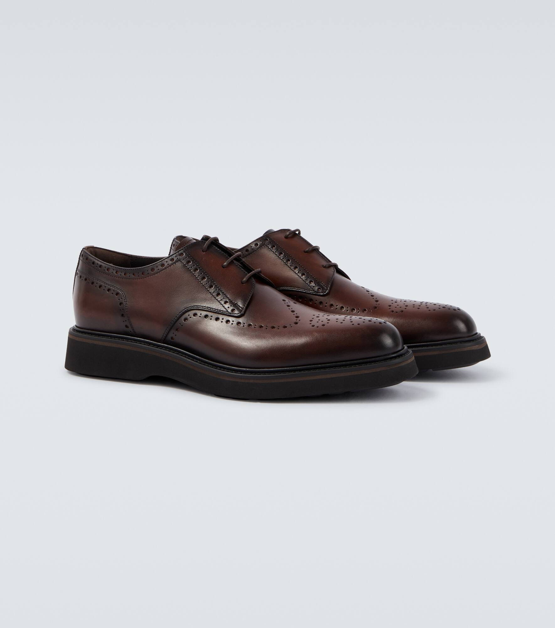 Leather brogues - 5