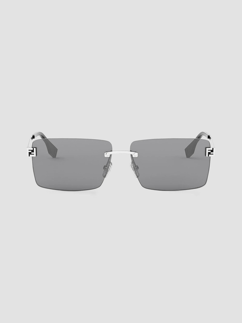 Men Sky 60MM Rimless Sunglasses - Grey 1