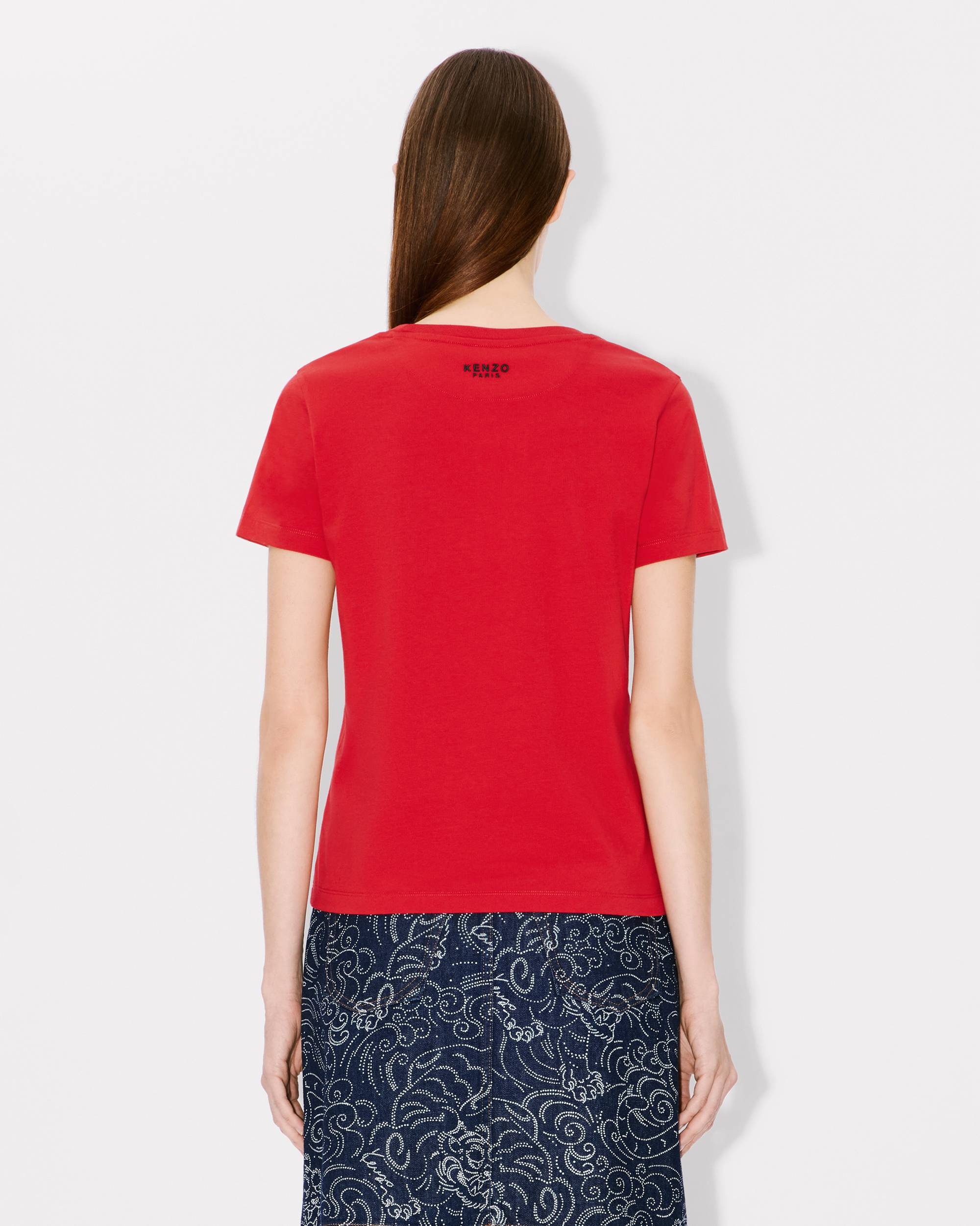 'Lucky Tiger' embroidered classic T-shirt - 4