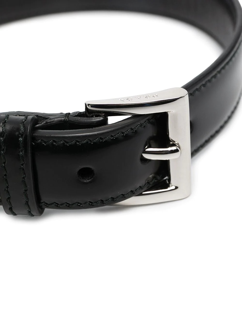 brushed leather pet collar - 2