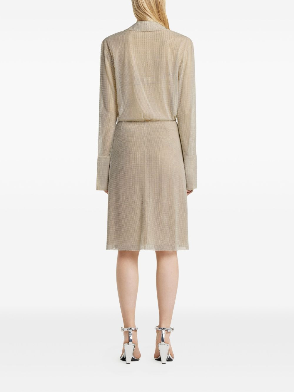 asymmetrical zip-front skirt - 4