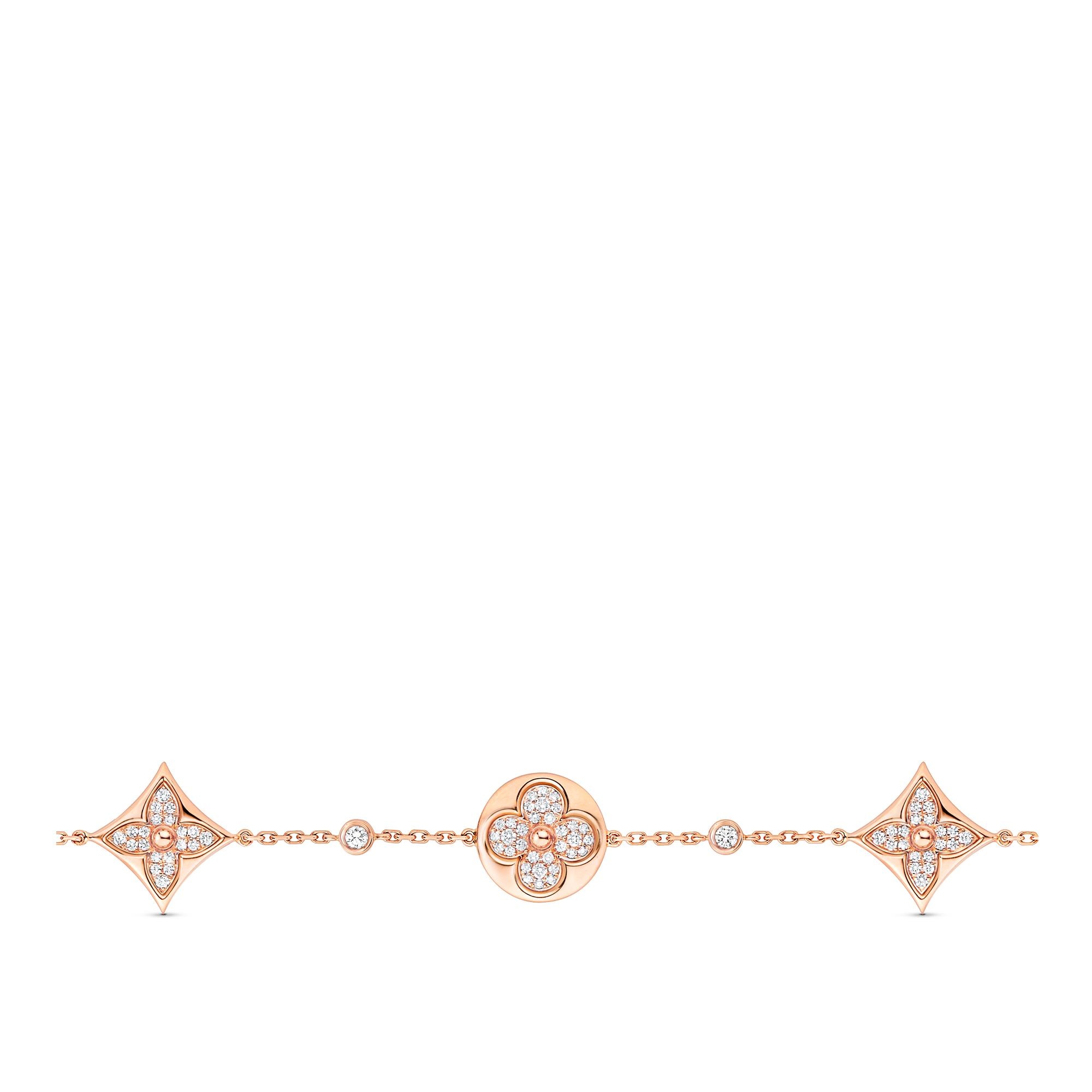 Color Blossom BB Multi-Motifs Bracelet, Pink Gold And Diamonds - 3