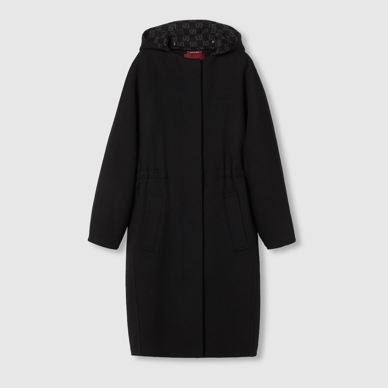 GUCCI Embroidered wool and silk coat outlook