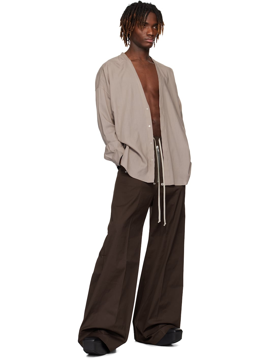 Taupe Hollywood Lido Larry Shirt - 4