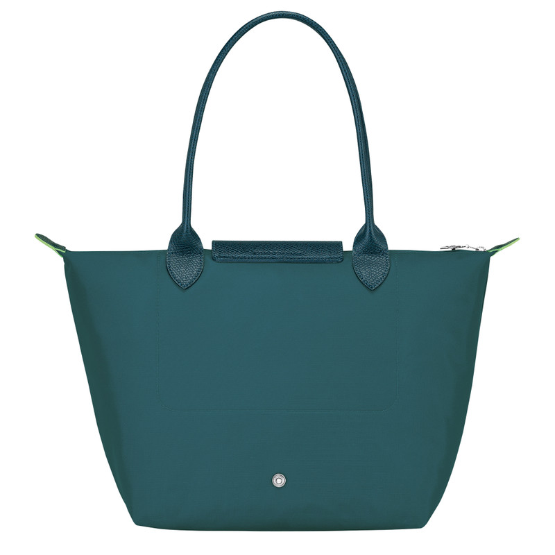 Le Pliage Green M Tote bag Peacock - Recycled canvas 4